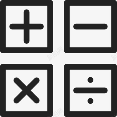 数学符号学习出售图标图标