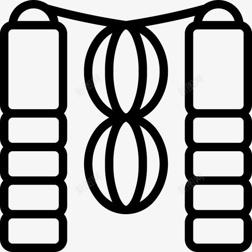跳绳健身器材16直线型图标svg_新图网 https://ixintu.com 健身器材16 直线型 跳绳