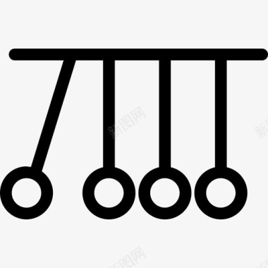 牛顿摇篮杂项29直线型图标图标