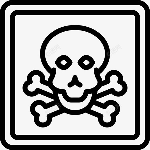 有毒健康和安全5线性图标svg_新图网 https://ixintu.com 健康和安全5 有毒 线性