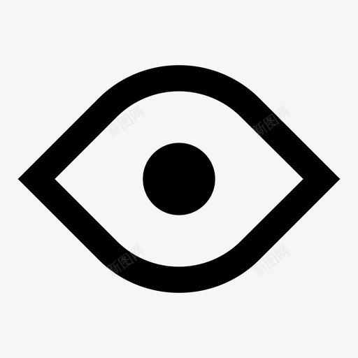 眼睛眼球搜索图标svg_新图网 https://ixintu.com 搜索 看 眼球 眼睛