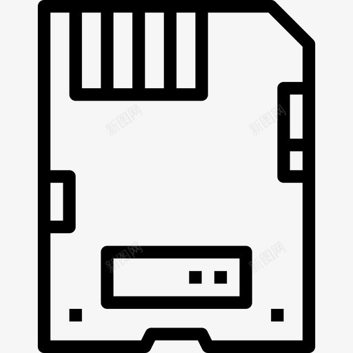 存储卡计算机与技术3线性图标svg_新图网 https://ixintu.com 存储卡 线性 计算机与技术3