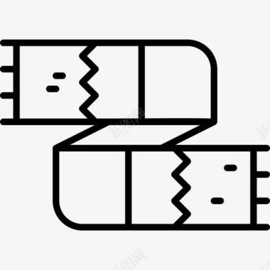 围巾圣诞101直线型图标图标