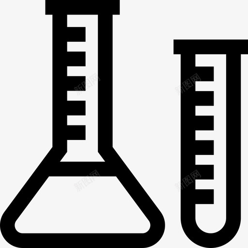 化学知识5线性图标svg_新图网 https://ixintu.com 化学 知识5 线性