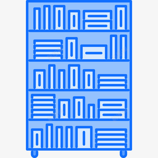 书柜家具66蓝色图标svg_新图网 https://ixintu.com 书柜 家具66 蓝色