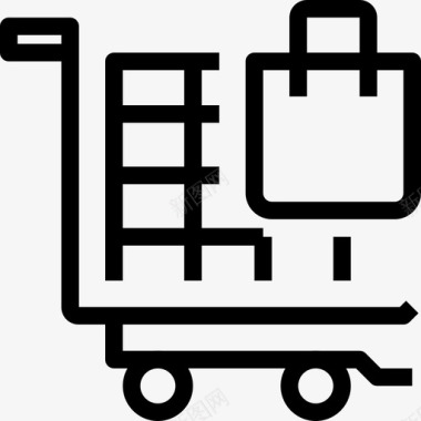 购物车购物和电子商务5线性图标图标