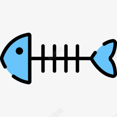 鱼宠物店14线性颜色图标图标