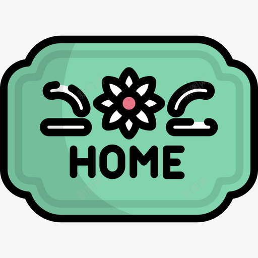 地毯家庭生活12线性颜色图标svg_新图网 https://ixintu.com 地毯 家庭生活12 线性颜色