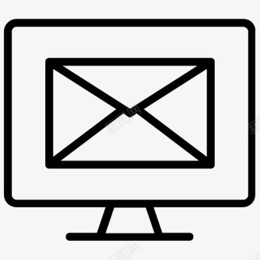 电子邮件商务电子邮件网络聊天图标图标