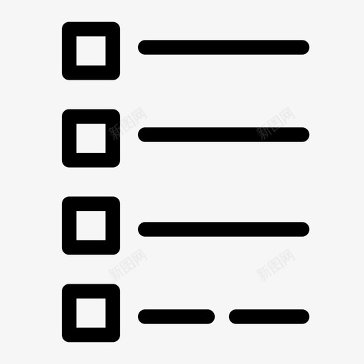 列表项目记录图标svg_新图网 https://ixintu.com 企业管理差距媒体 列表 目录 视图 记录 项目