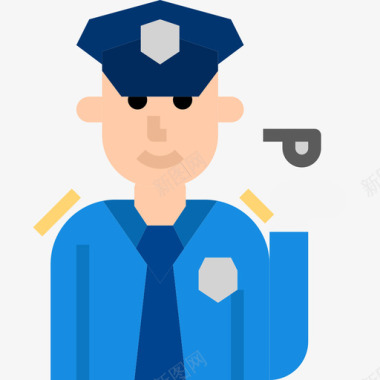 警察职业化身7号平的图标图标
