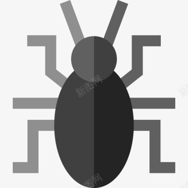甲虫昆虫15扁平图标图标