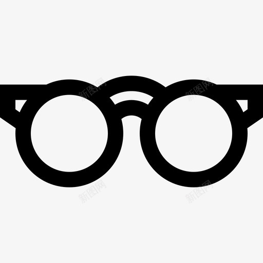 眼镜工作区6线性图标svg_新图网 https://ixintu.com 工作区6 眼镜 线性