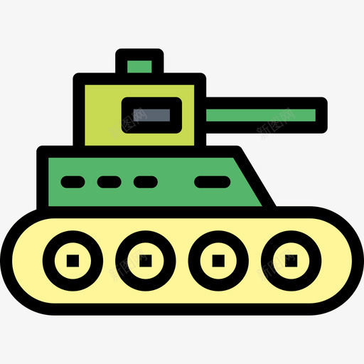 坦克玩具26线颜色图标svg_新图网 https://ixintu.com 坦克 玩具26 线颜色