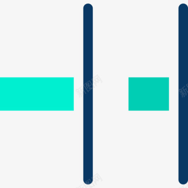 右对齐对齐和工具4平面图标图标