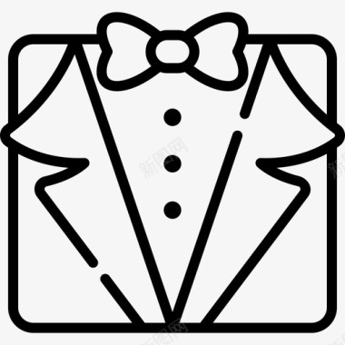 燕尾服71号婚礼直系图标图标