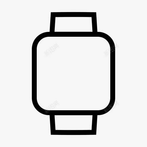 智能手表小工具技术图标svg_新图网 https://ixintu.com 可穿戴 小工具 技术 智能手表