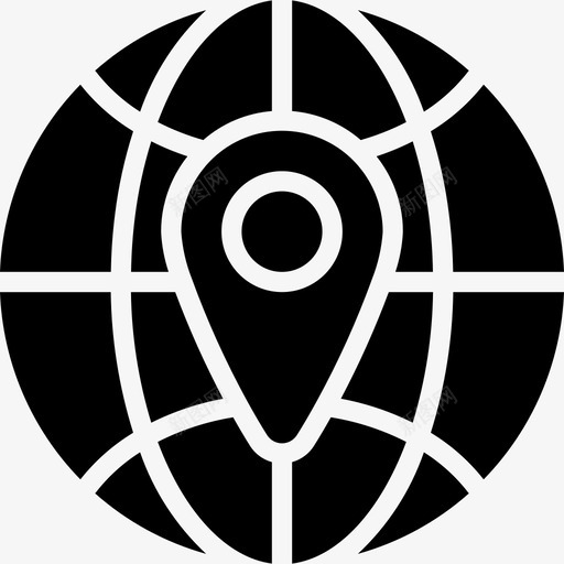 地球仪地理3填充图标svg_新图网 https://ixintu.com 地球仪 地理3 填充