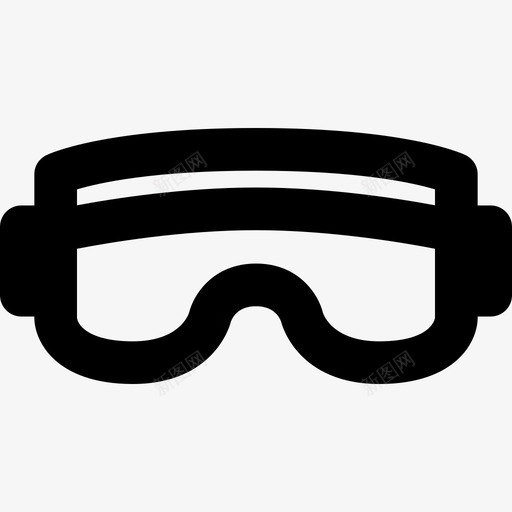 安全眼镜运动型31直线型图标svg_新图网 https://ixintu.com 安全眼镜 直线型 运动型31