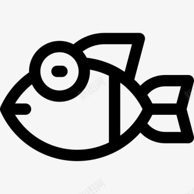 鱼夏季16直纹图标图标