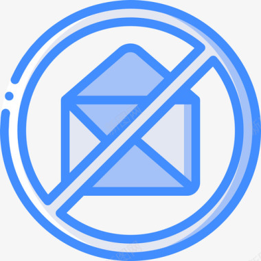 垃圾邮件必需品27蓝色图标图标