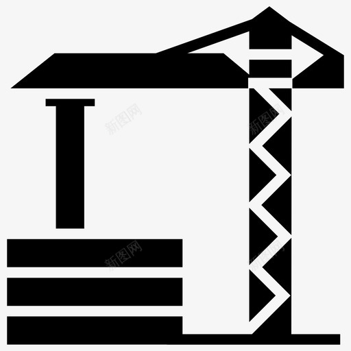 建筑建筑克雷恩起重机图标svg_新图网 https://ixintu.com 填充图标 建筑 建筑克雷恩 维修 起重机