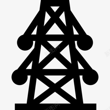 电塔可再生能源14填充图标图标