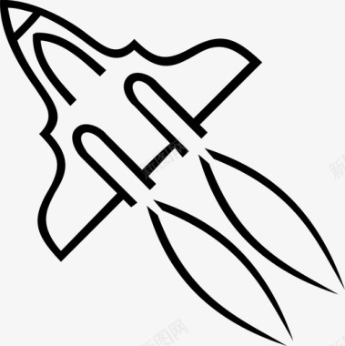 太空飞机宇宙飞船图标图标
