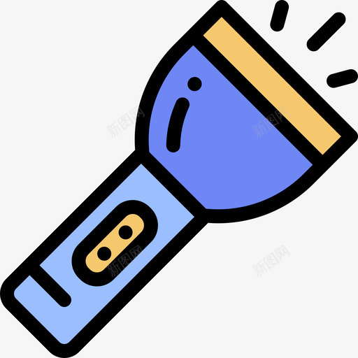 火炬冒险7线性颜色图标svg_新图网 https://ixintu.com 冒险7 火炬 线性颜色