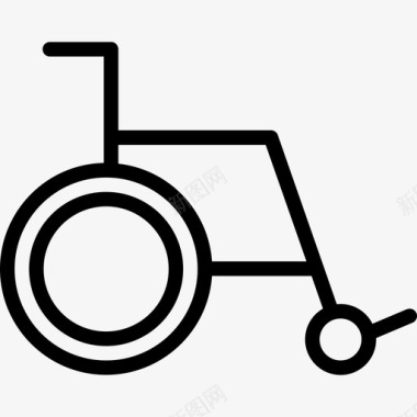 轮椅医生3号店直线型图标图标