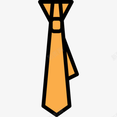 领带办公文具4线颜色图标图标