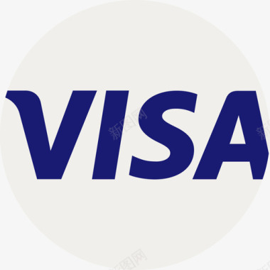 Visa电子商务和支付方式标识扁平图标图标