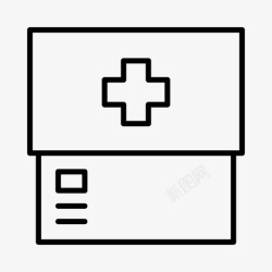 医学研究记录医疗记录健康医疗保健图标高清图片