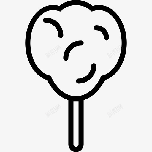 棉花糖甜食和糖果3线性图标svg_新图网 https://ixintu.com 棉花糖 甜食和糖果3 线性
