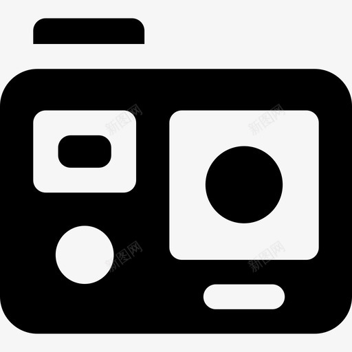 Gopro冒险运动12填充图标svg_新图网 https://ixintu.com Gopro 冒险运动12 填充