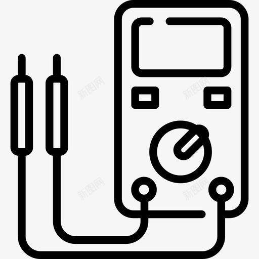 电压表工程12线性图标svg_新图网 https://ixintu.com 工程12 电压表 线性