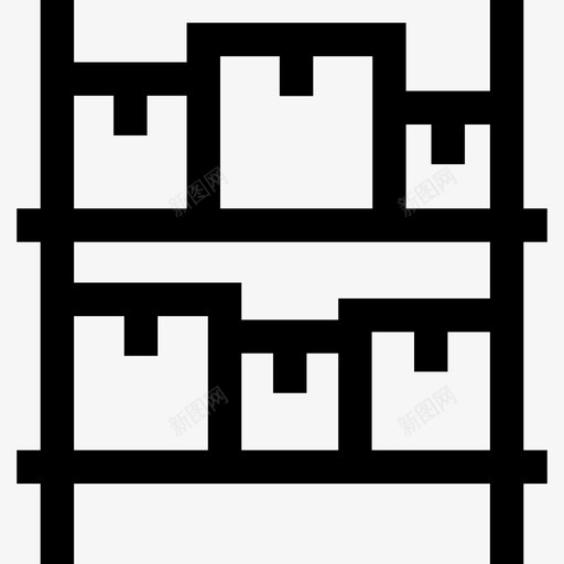 打包分8线性图标svg_新图网 https://ixintu.com 分8 打包 线性