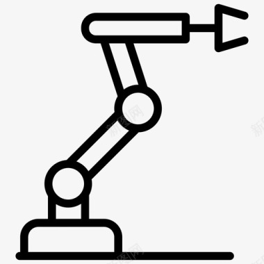 工业机器人工业手臂生产机器人图标图标