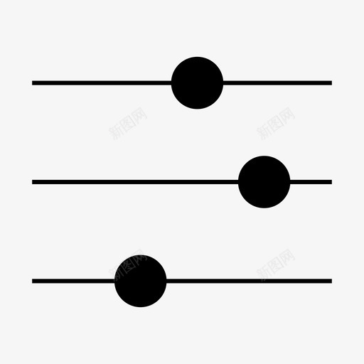 均衡器选择配置图标svg_新图网 https://ixintu.com ui字形 web 均衡器 营销 设置 选择 选项 配置