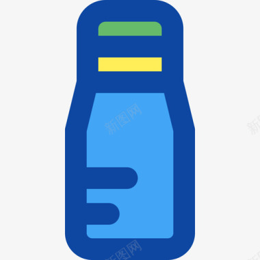 水瓶运动33线性颜色图标图标