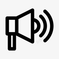广播扬声器扩音器公告广播图标高清图片