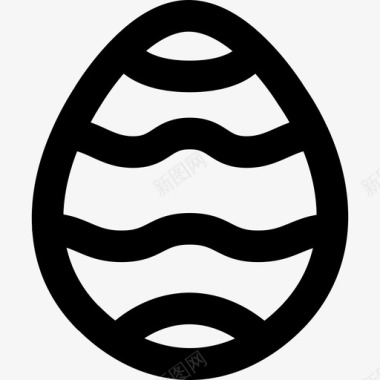 复活节彩蛋复活节33直纹图标图标