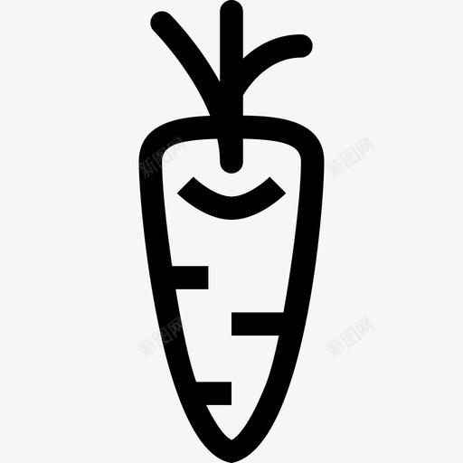 胡萝卜食物有机图标svg_新图网 https://ixintu.com 微小 有机 素食 胡萝卜 蔬菜 食物