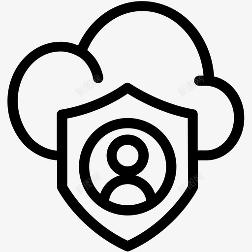 个人数据云gdpr图标svg_新图网 https://ixintu.com gdpr 一般数据保护法规大纲 个人数据 云 锁 隐私