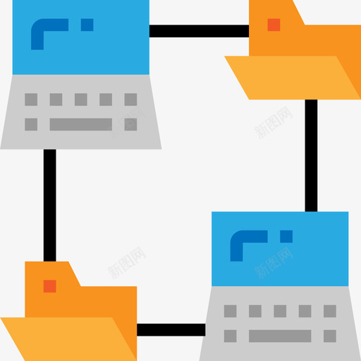 网络计算机与技术平面图标svg_新图网 https://ixintu.com 平面 网络 计算机与技术