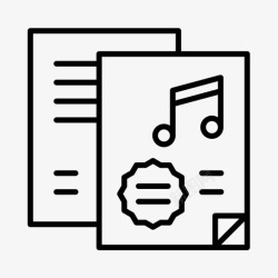 音乐学校标志音乐学校音乐音乐笔记图标高清图片