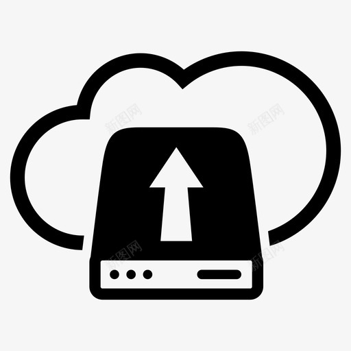 云驱动数据存储图标svg_新图网 https://ixintu.com 上传 云驱动 存储 数据 计算4