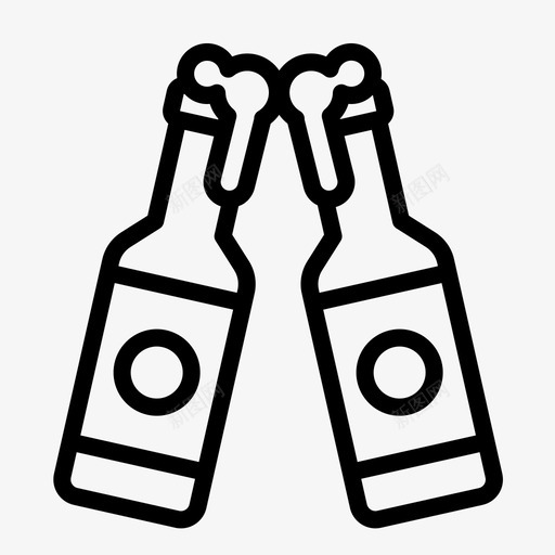 瓶装啤酒酒精酒吧图标svg_新图网 https://ixintu.com 烤面包 瓶装啤酒 酒吧 酒精 饮料提纲