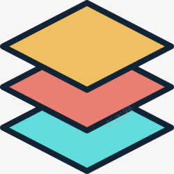 6层层网页开发6线颜色图标高清图片