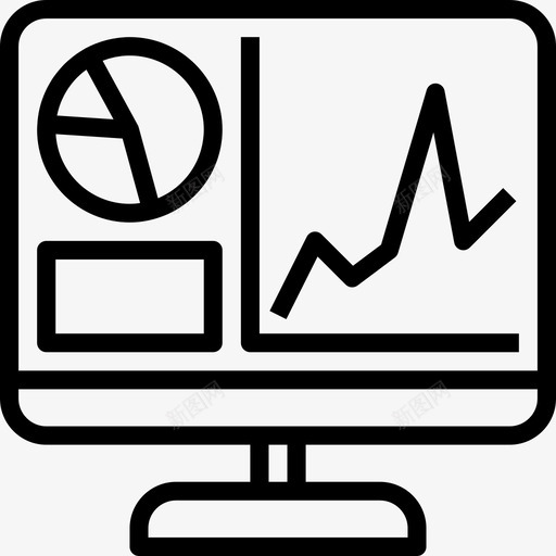分析商业智能线性图标svg_新图网 https://ixintu.com 分析 商业智能 线性